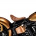 Bobber Solo Sitz Harley Davidson Softail 2000-2017 incl Montagekit "Lang" Vintage Braun Rautenmuster