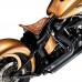 Bobber Solo Selle Harley Davidson Softail 2000-2017 avec kit de montage "Long" Vintage Marron Motif de diamant