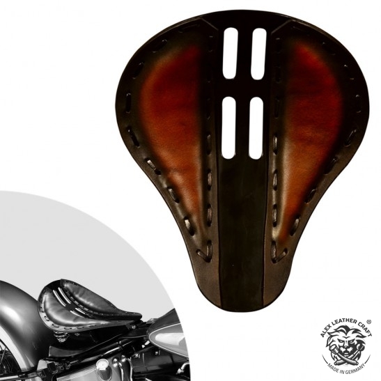 Bobber Solo Selle Harley Davidson Softail 2000-2017 avec kit de montage "4Quatrième" Saddle Tan métal