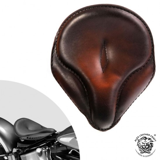 Bobber Solo Sitz Harley Davidson Softail 2000-2017 incl Montagekit "Oldtimer" Vintage Tan