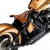 Bobber Solo Sitz Harley Davidson Softail 2000-2017 incl Montagekit "Spider" Vintage Braun Rautenmuster