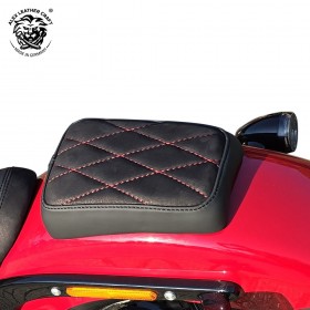 Pillion selle pad pour Harley Street Bob, Slim, Heritage, Deluxe 18-24 Velours Noir Motif de diamant