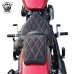 Selle + pillion selle pad pour Harley Street Bob 114, Softail Standard 21-24 Velours Noir Motif de diamant