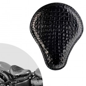 Bobber Solo Seat Harley Street Bob, Fat Bob, Slim, Heritage, Deluxe (18-24) Alligator Black