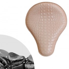 Bobber Solo Seat Harley Street Bob, Fat Bob, Slim, Heritage, Deluxe (18-24) Alligator Nature