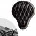 Bobber Solo Sitz Harley Street Bob, Fat Bob, Slim, Heritage, Deluxe (18-24) Schwarz und weiß Rautenmuster