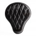 Bobber Solo Sitz Harley Street Bob, Fat Bob, Slim, Heritage, Deluxe (18-24) Schwarz und weiß Rautenmuster