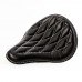 Bobber Solo Sitz Harley Street Bob, Fat Bob, Slim, Heritage, Deluxe (18-24) Schwarz und weiß Rautenmuster