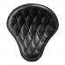 Bobber Solo Selle Harley Street Bob, Fat Bob, Slim, Heritage, Deluxe (18-24) Noir Motif de diamant