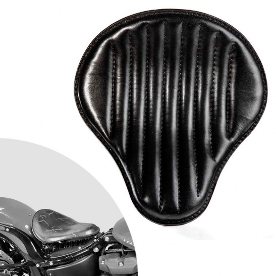 Bobber Solo Sitz Harley Street Bob, Fat Bob, Slim, Heritage, Deluxe (18-24) Schwarz V2