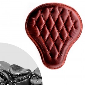 Bobber Solo Seat Harley Street Bob, Fat Bob, Slim, Heritage, Deluxe (18-24) Buffalo Brown Diamond