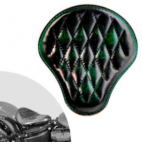 Bobber Solo Seat Harley Street Bob, Fat Bob, Slim, Heritage, Deluxe (18-24) Emerald Diamond