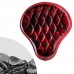 Bobber Solo Seat Harley Street Bob, Fat Bob, Slim, Heritage, Deluxe (18-24) Red and Black Diamond