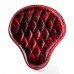 Bobber Solo Seat Harley Street Bob, Fat Bob, Slim, Heritage, Deluxe (18-24) Red and Black Diamond