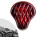 Bobber Solo Selle Harley Street Bob, Fat Bob, Slim, Heritage, Deluxe (18-24) Rouge Motif de diamant