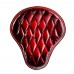 Bobber Solo Selle Harley Street Bob, Fat Bob, Slim, Heritage, Deluxe (18-24) Rouge Motif de diamant
