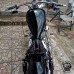 Bobber & Chopper Custom Sitz "Amsterdam" Schwarz Kroko metall