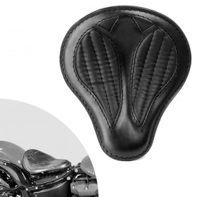 Bobber Solo Selle Harley Street Bob, Fat Bob, Slim, Heritage, Deluxe (18-24) "Short" Noir V2