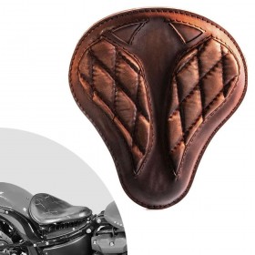 Bobber Solo Seat Harley Street Bob, Fat Bob, Slim, Heritage, Deluxe (18-24) "Short" Vintage Brown Diamond