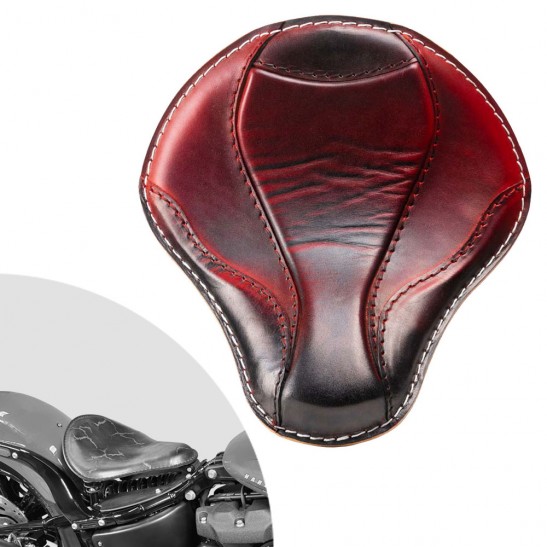 ボバーシート ハーレーストリートボブ、ファットボブ、スリム、ヘリテージ、デラックス 2018年～2024年 "El Toro" Red