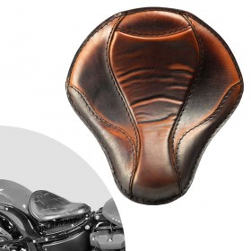 Bobber Solo Sitz Harley Street Bob, Fat Bob, Slim, Heritage, Deluxe (18-24) "El Toro" Sattel Tan