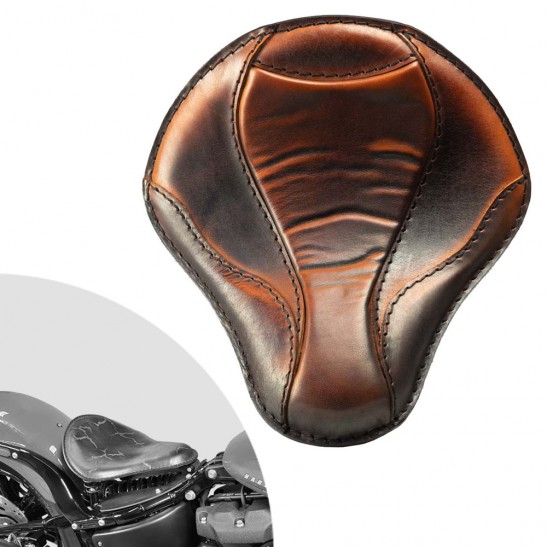 ボバーシート ハーレーストリートボブ、ファットボブ、スリム、ヘリテージ、デラックス 2018年～2024年 "El Toro" Saddle Tan