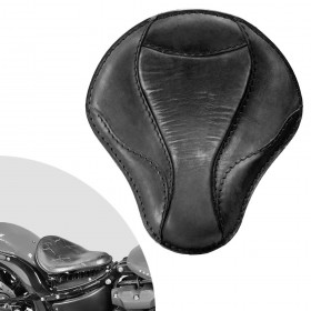 Bobber Solo Sitz Harley Street Bob, Fat Bob, Slim, Heritage, Deluxe (18-24) "El Toro" Vintage Schwarz