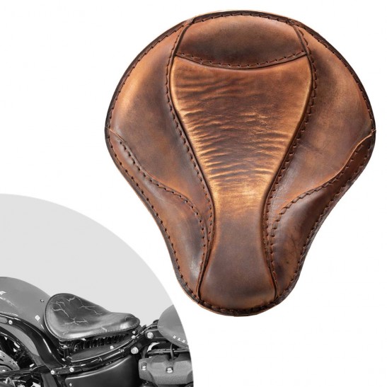 ボバーシート ハーレーストリートボブ、ファットボブ、スリム、ヘリテージ、デラックス 2018年～2024年 "El Toro" Vintage Brown