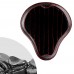Bobber Solo Sitz Harley Street Bob, Fat Bob, Slim, Heritage, Deluxe (18-24) "Glanz und Samt" Schwarz und Rot V2