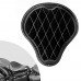 ボバーシート ハーレーストリートボブ、ファットボブ、スリム、ヘリテージ、デラックス 2018年～2024年 "Gloss and Velvet" Black and White Diamond