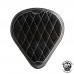 Bobber Selle "Drop'' Gloss et Velours Noir et Blanc Motif de diamant taille M/1 (Outlet)