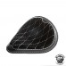 Bobber Selle "Drop'' Gloss et Velours Noir et Blanc Motif de diamant taille M/1 (Outlet)