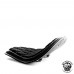 Bobber Selle "Drop'' Gloss et Velours Noir et Blanc Motif de diamant taille M/1 (Outlet)