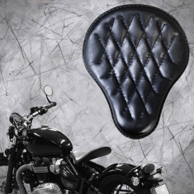 Triumph Bonneville Bobber Sitz Vintage Schwarz Rautenmuster sattelgröße S (Outlet)