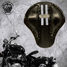 Triumph Bonneville Bobber Sitz "4Fourth" Vintage Schwarz metall sattelgröße L (Outlet)