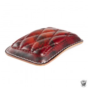 Pillion seat pad Luxury Red and Black Diamond size XL (Warehouse Sale)