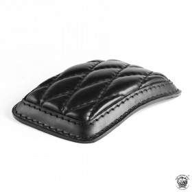 Pillion selle pad de luxe Noir Motif de diamant taille M (Outlet)