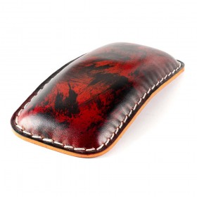 Pillion seat pad Black and Red