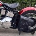 Motorrad Satteltasche für Harley Davidson Softail "Spider" Vintage Schwarz V2