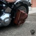Motorcycle Saddlebag for Harley Davidson Softail "Spider" Vintage Brown V2