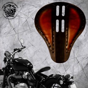 Triumph Bonneville Bobber Seat since 2016 "4Fourth" Saddle Tan metal