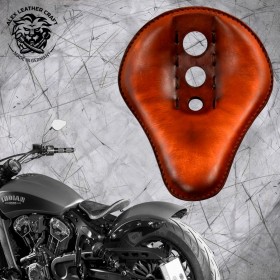 Bobber Solo Seat for Indian Scout since 2015 "Standard" Trinity Vintage Brown