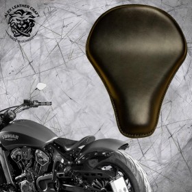 Bobber Solo Seat for Indian Scout since 2015 "Long" Black