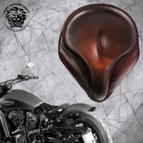 Selle bobber solo pour Indian Scout ab 2015 "Old time" vintage tan
