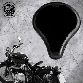 Triumph Bonneville Bobber Seat since 2016 "Long" Gloss and Velvet Black V2