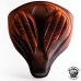Selle bobber solo pour Indian Scout ab 2017 "Araignée" vintage saddle tan V2