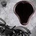 Solo Selle Harley Davidson Sportster 04-22 "Gloss et Velours" noir et rouge V2