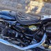 Solo Sitz Harley Davidson Sportster 04-22 Schwarz und weiß V3