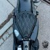 Solo Seat Harley Davidson Sportster 04-20 Black and White V3