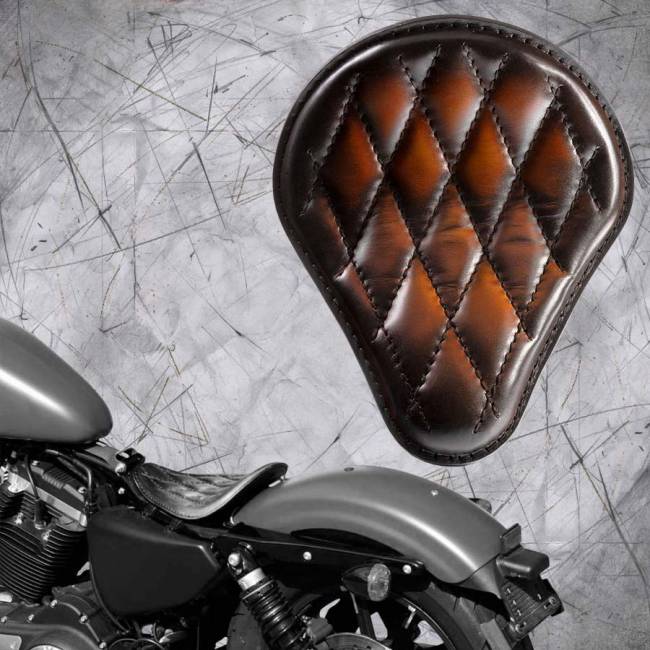 Solo Selle Harley Davidson Sportster 04-20 Saddle Tan V3